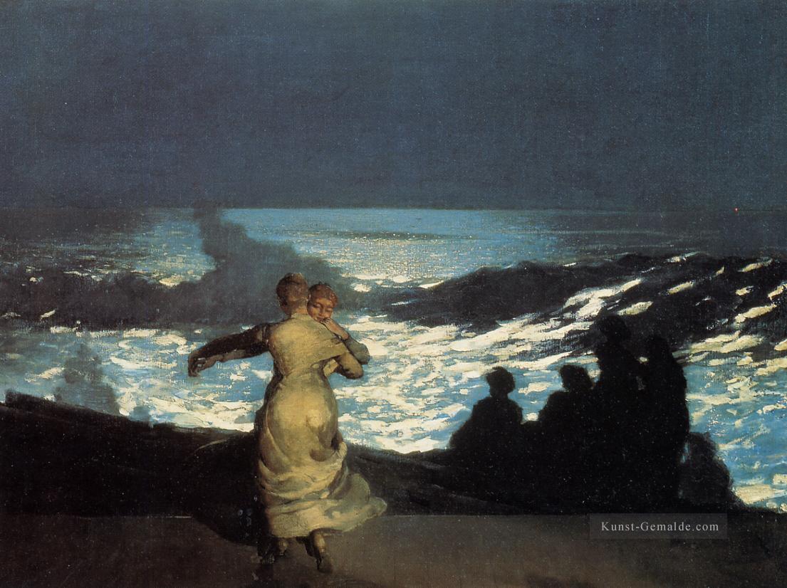 A Sommer Night Realismus Marinemaler Winslow Homer Ölgemälde